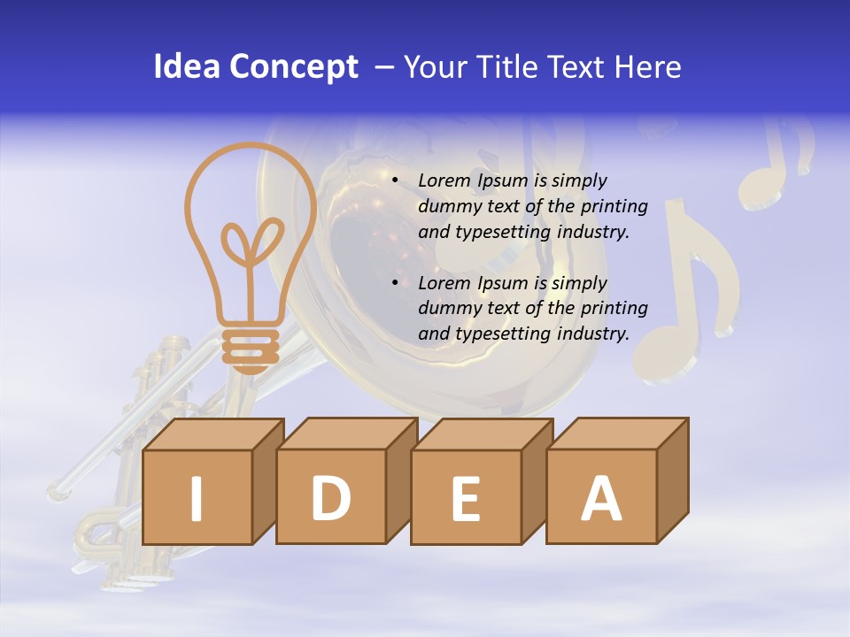 Blue Graphic Note PowerPoint Template