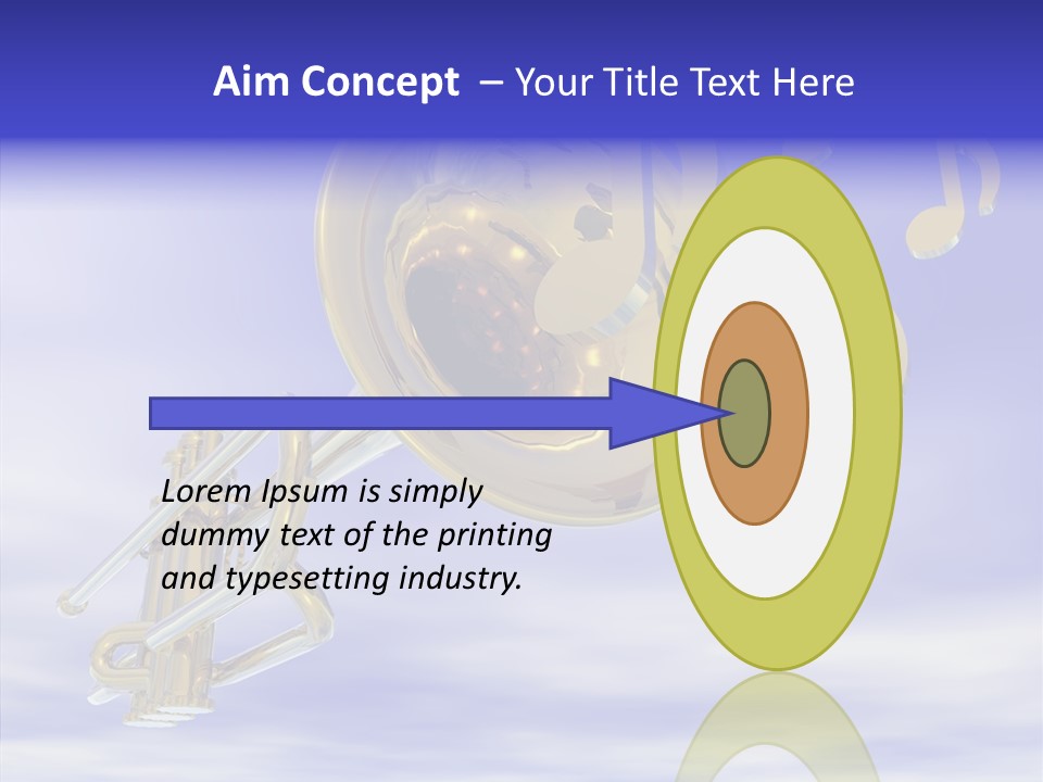 Blue Graphic Note PowerPoint Template