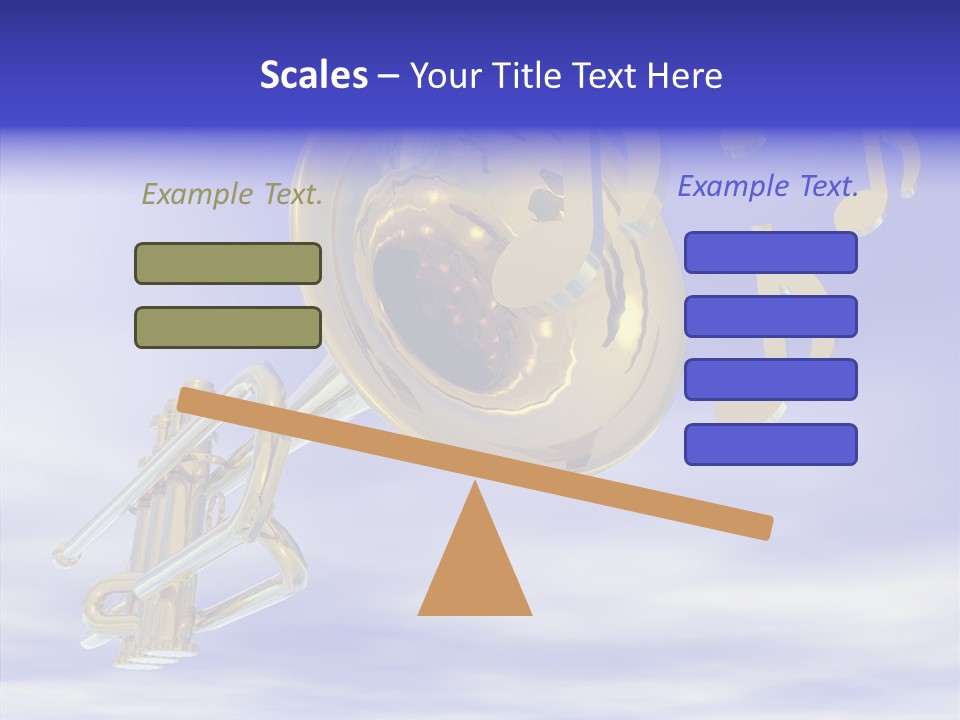 Blue Graphic Note PowerPoint Template