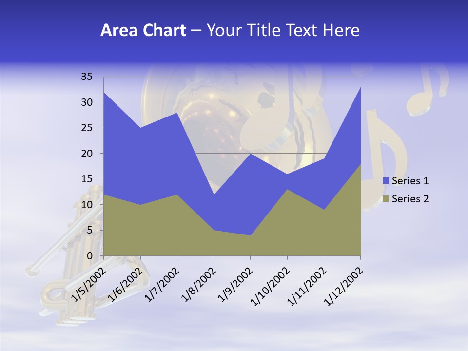 Blue Graphic Note PowerPoint Template