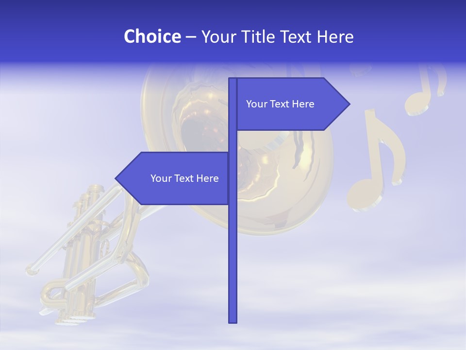 Blue Graphic Note PowerPoint Template