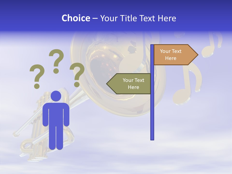 Blue Graphic Note PowerPoint Template