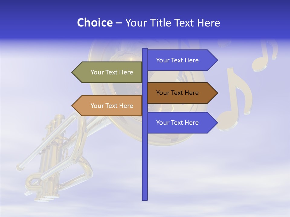 Blue Graphic Note PowerPoint Template