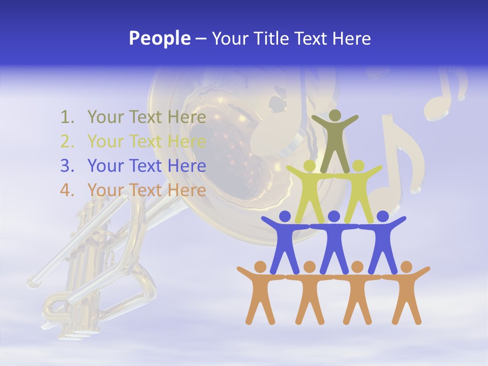 Blue Graphic Note PowerPoint Template