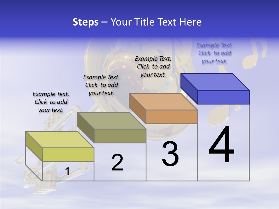Blue Graphic Note PowerPoint Template