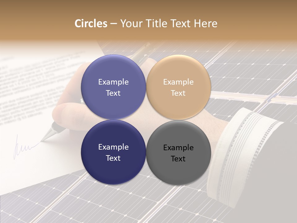 Cloudy Hand Mortgages PowerPoint Template