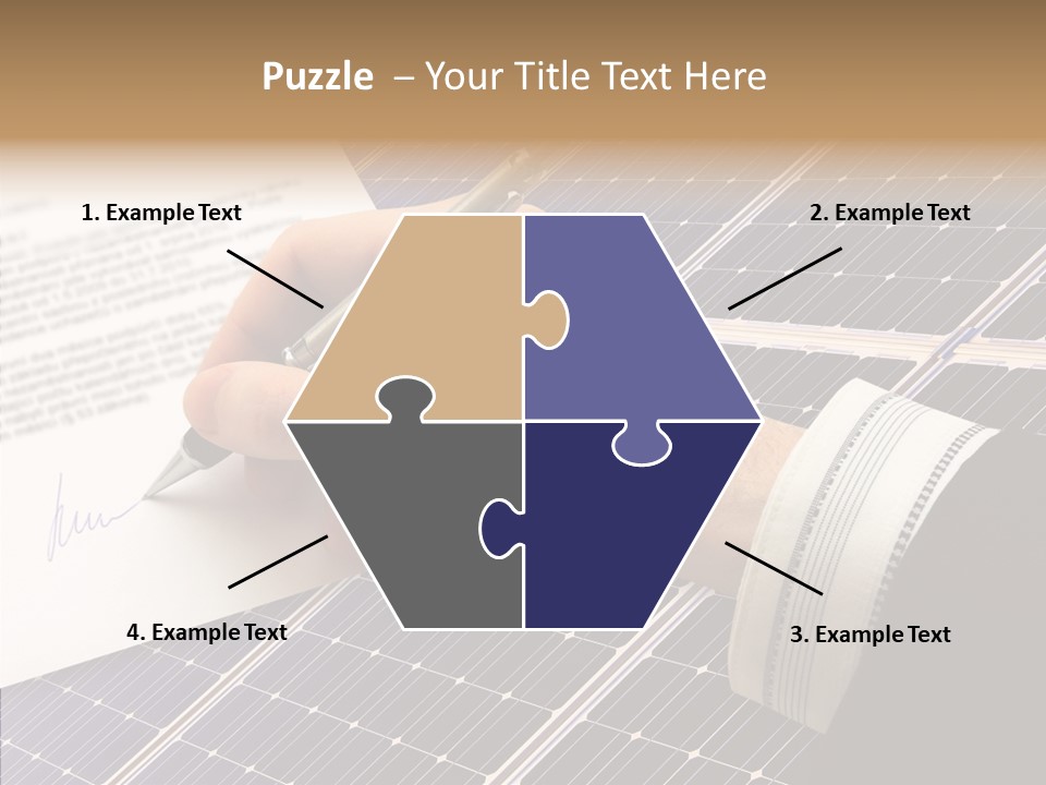 Cloudy Hand Mortgages PowerPoint Template