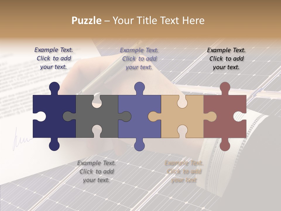 Cloudy Hand Mortgages PowerPoint Template