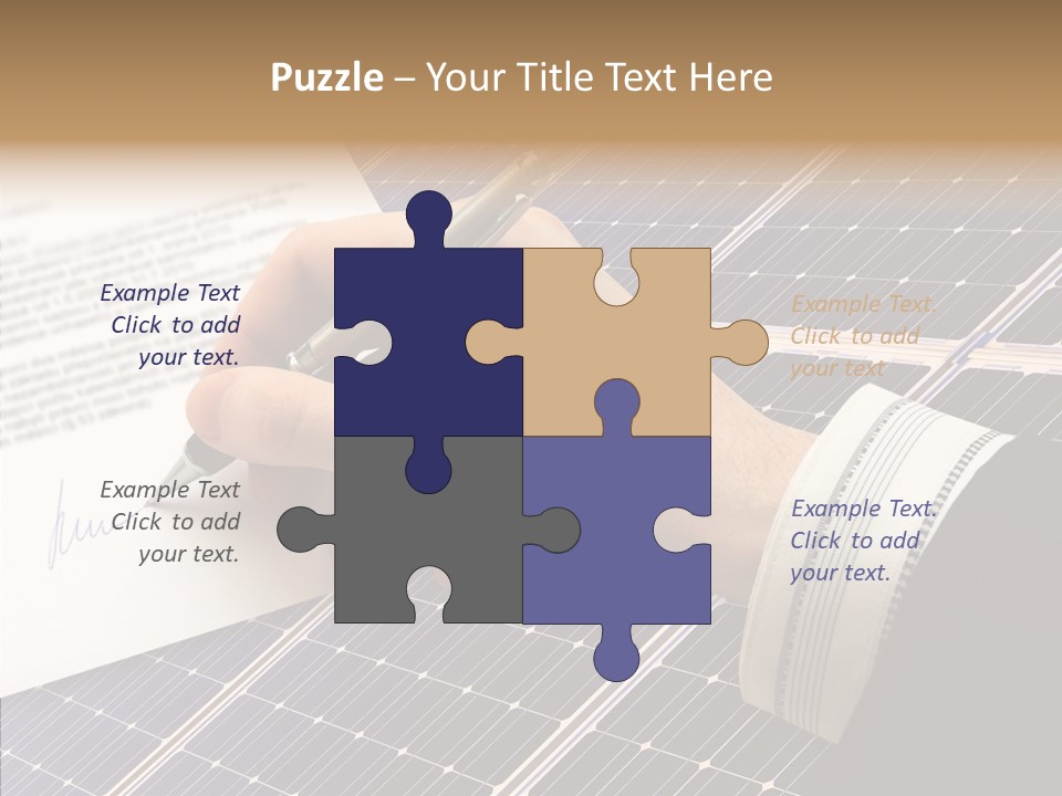 Cloudy Hand Mortgages PowerPoint Template