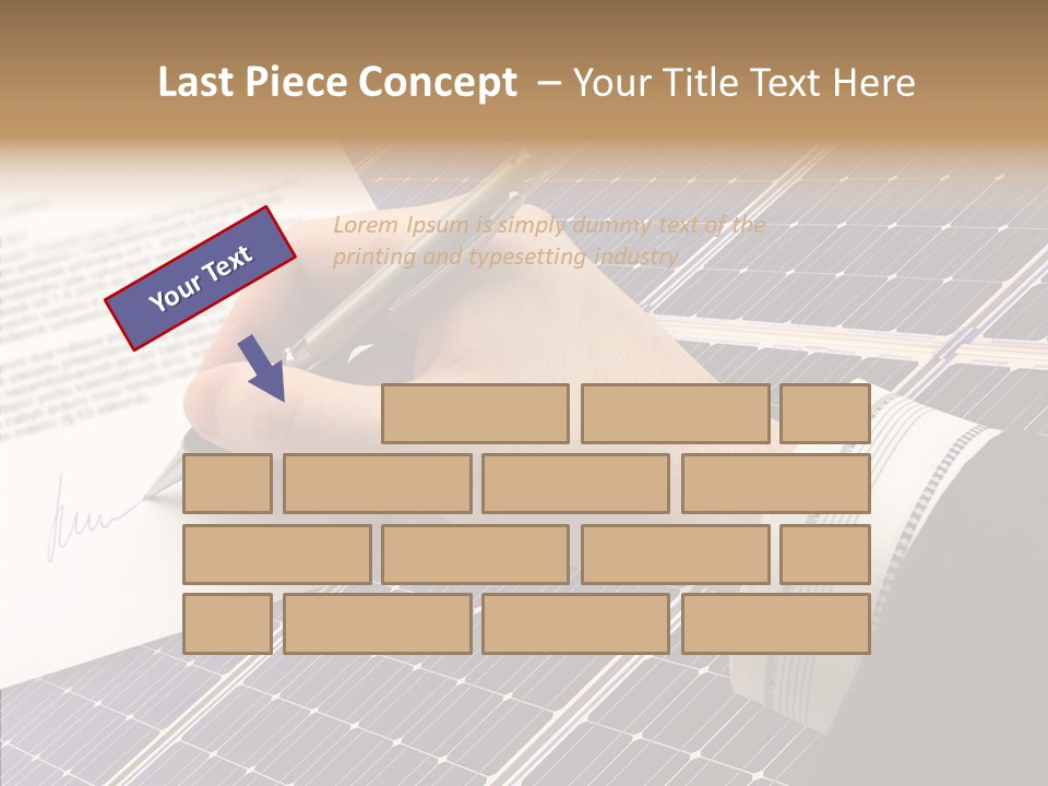 Cloudy Hand Mortgages PowerPoint Template
