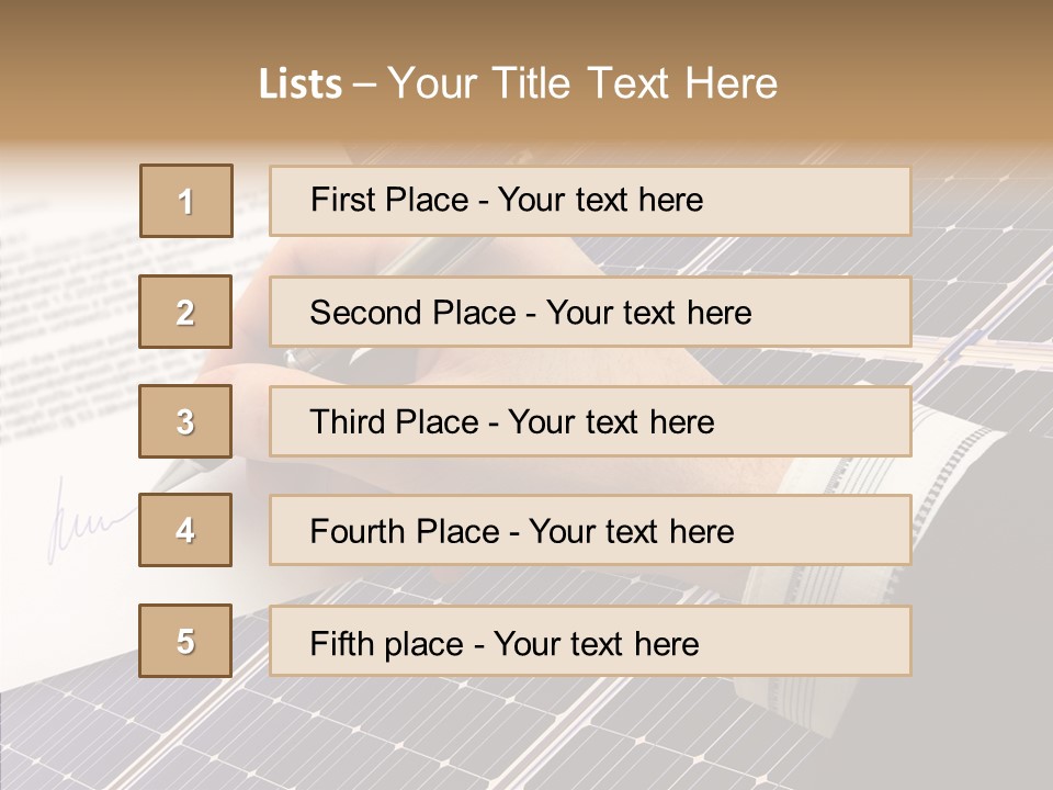 Cloudy Hand Mortgages PowerPoint Template