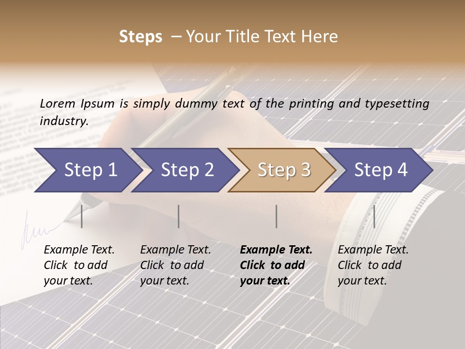 Cloudy Hand Mortgages PowerPoint Template
