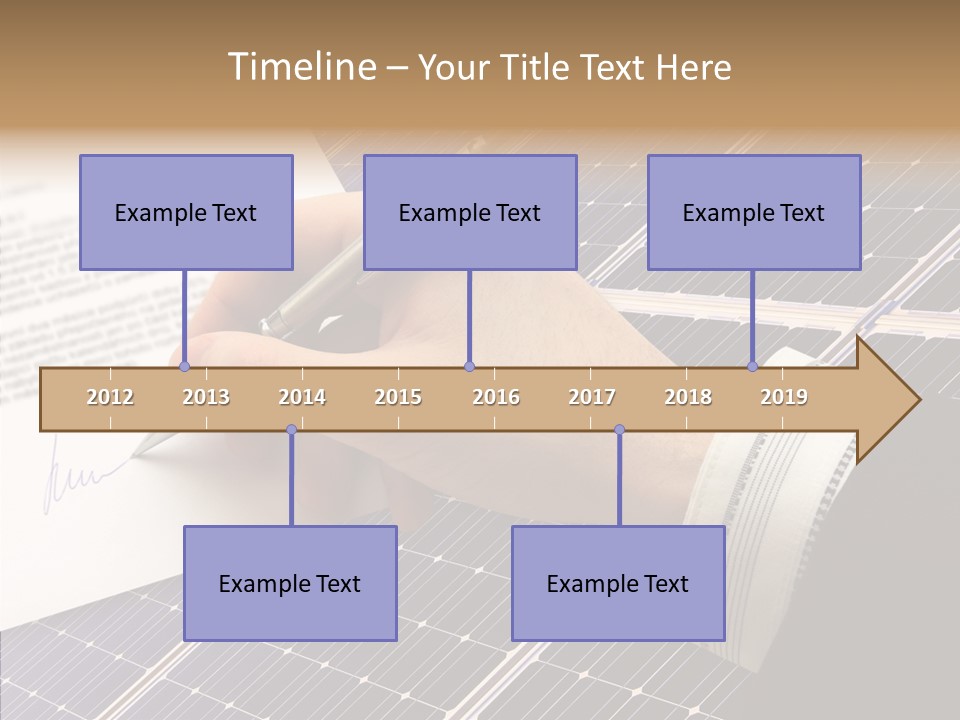 Cloudy Hand Mortgages PowerPoint Template
