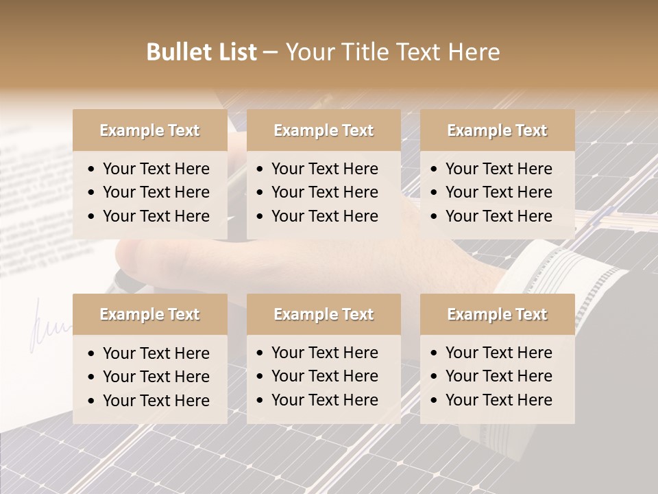 Cloudy Hand Mortgages PowerPoint Template