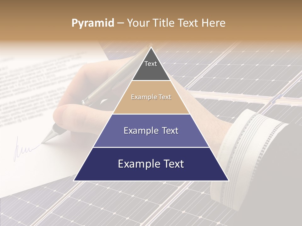 Cloudy Hand Mortgages PowerPoint Template