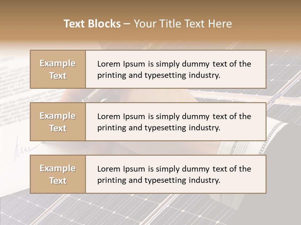 Cloudy Hand Mortgages PowerPoint Template
