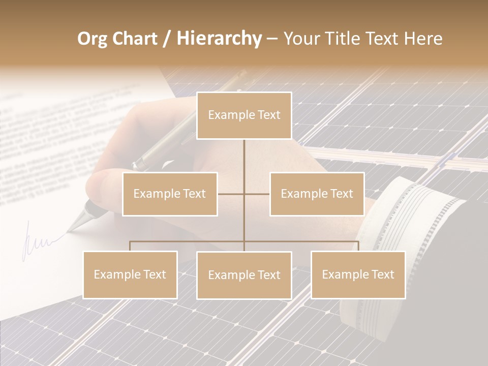 Cloudy Hand Mortgages PowerPoint Template