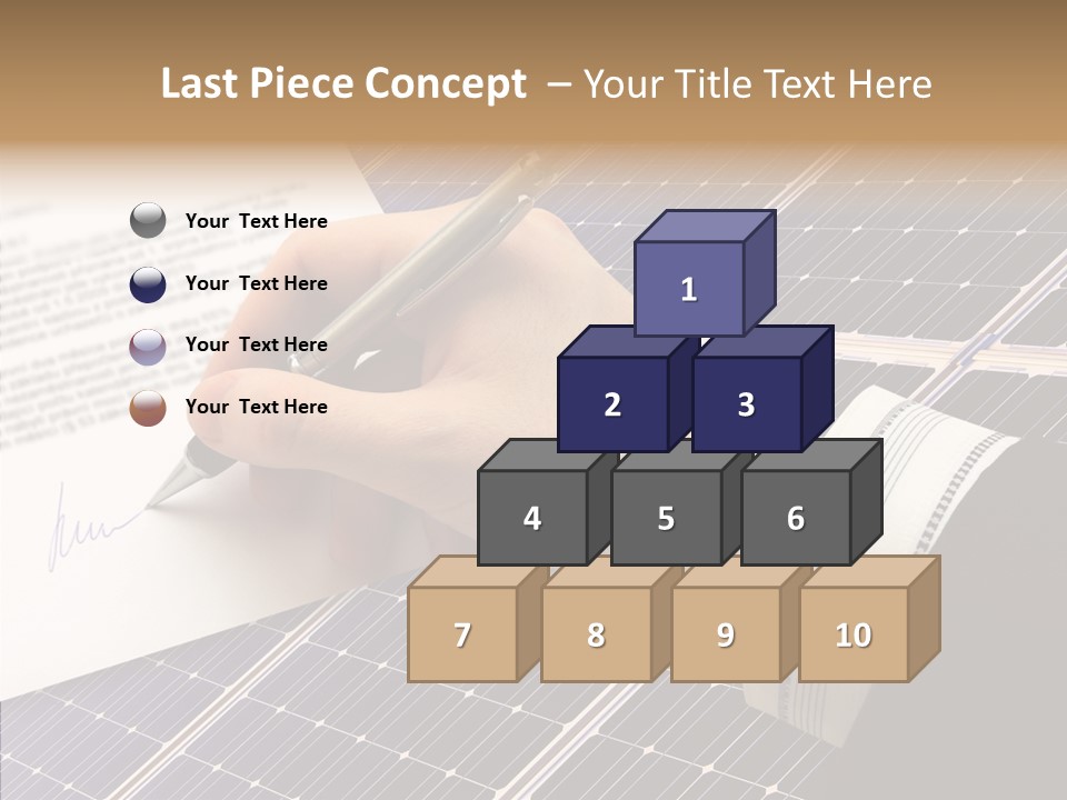 Cloudy Hand Mortgages PowerPoint Template