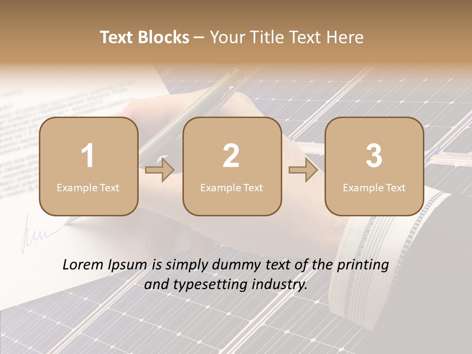 Cloudy Hand Mortgages PowerPoint Template