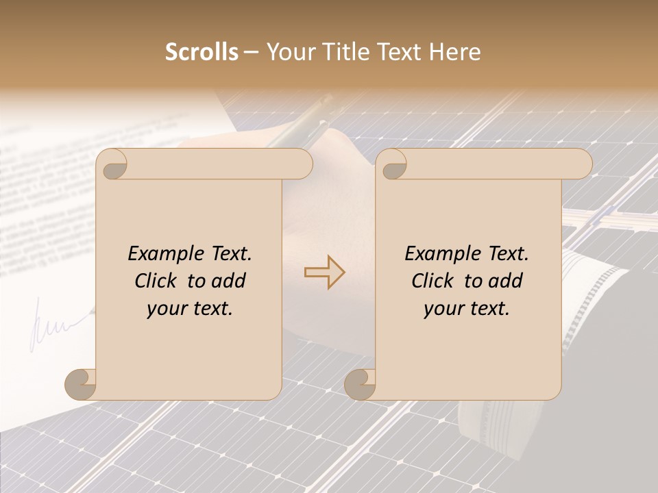 Cloudy Hand Mortgages PowerPoint Template