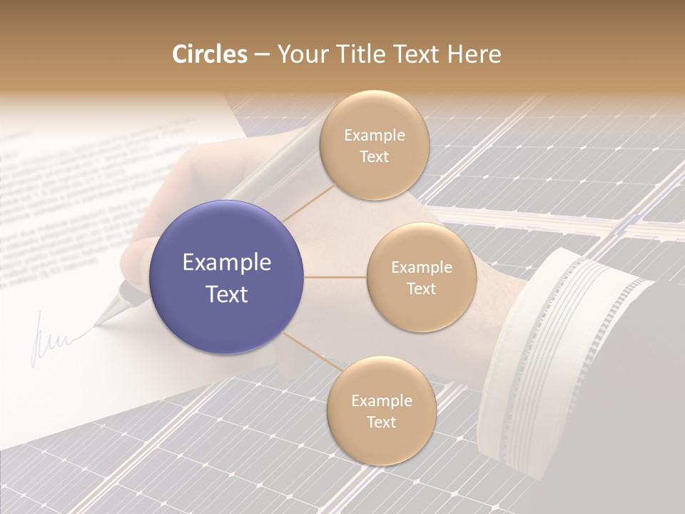 Cloudy Hand Mortgages PowerPoint Template