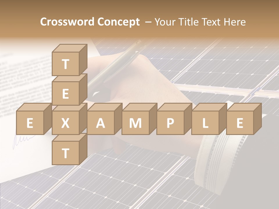 Cloudy Hand Mortgages PowerPoint Template