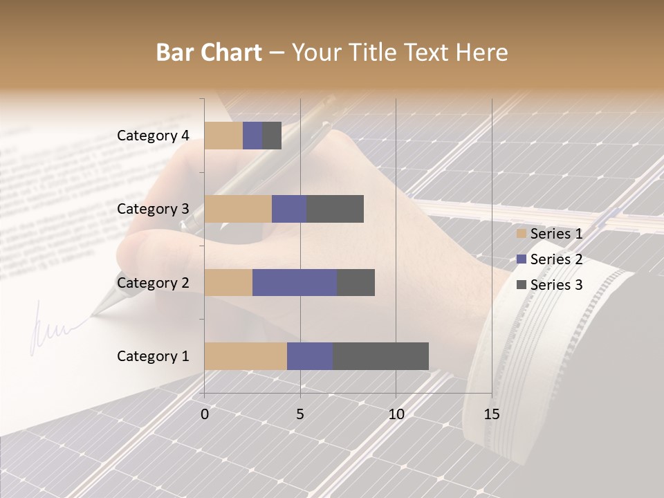 Cloudy Hand Mortgages PowerPoint Template