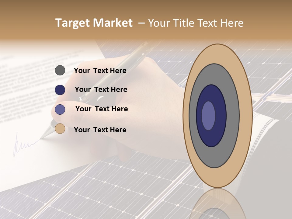 Cloudy Hand Mortgages PowerPoint Template