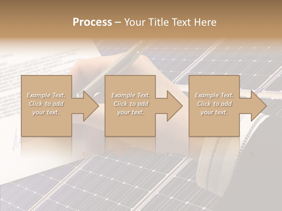 Cloudy Hand Mortgages PowerPoint Template
