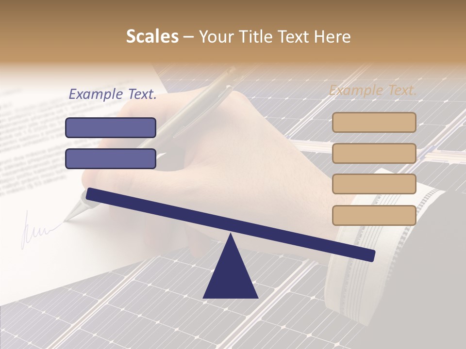 Cloudy Hand Mortgages PowerPoint Template