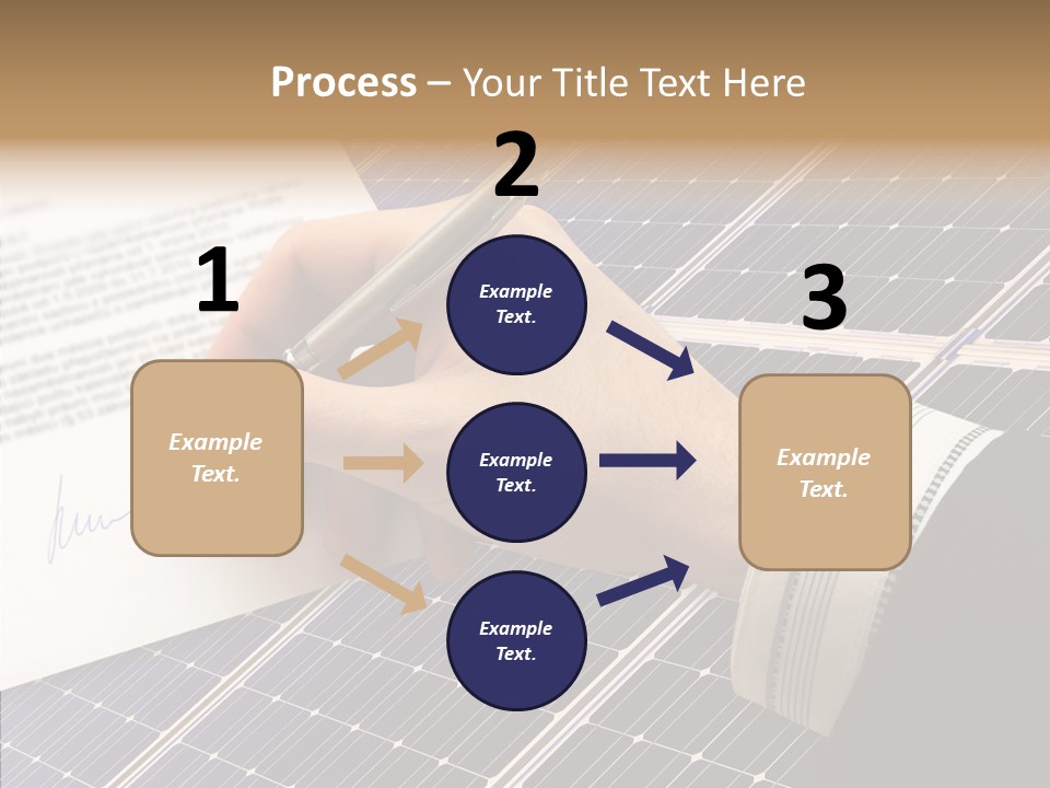 Cloudy Hand Mortgages PowerPoint Template