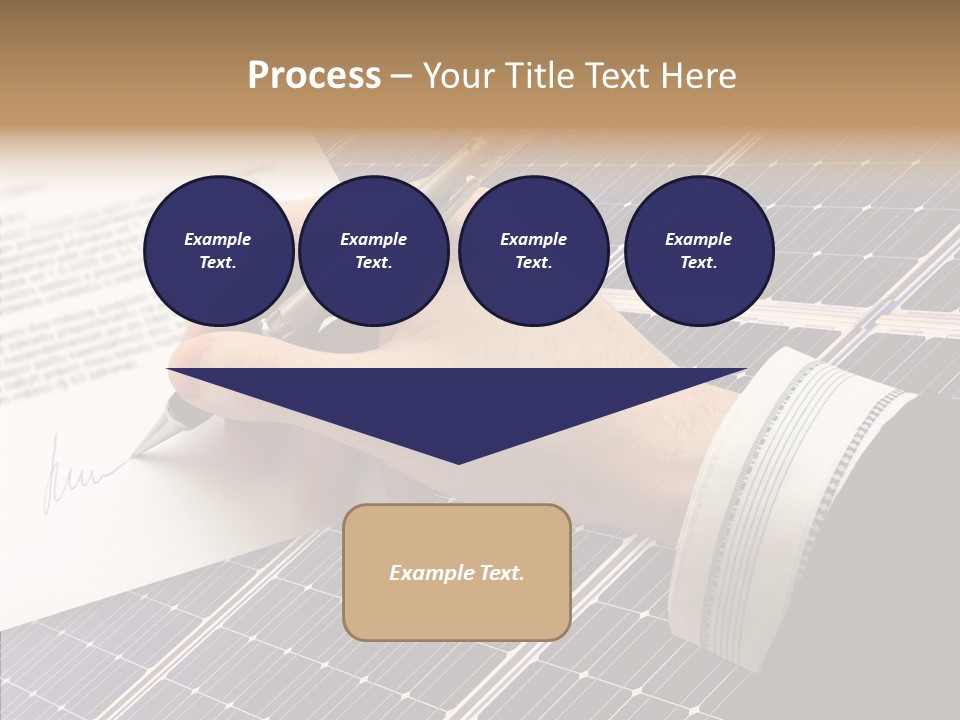 Cloudy Hand Mortgages PowerPoint Template