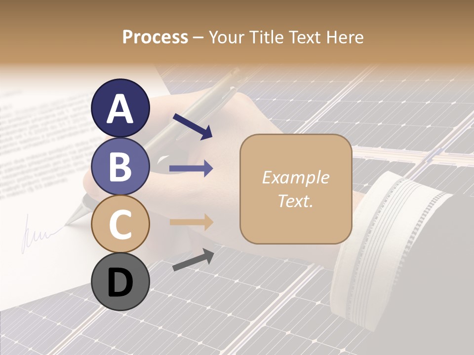 Cloudy Hand Mortgages PowerPoint Template