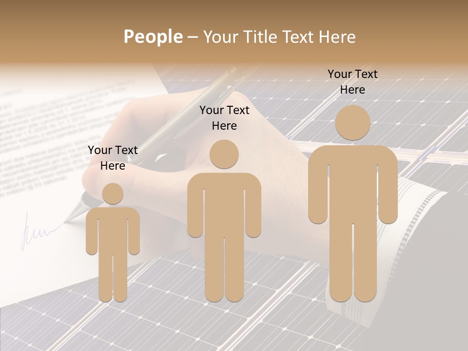 Cloudy Hand Mortgages PowerPoint Template