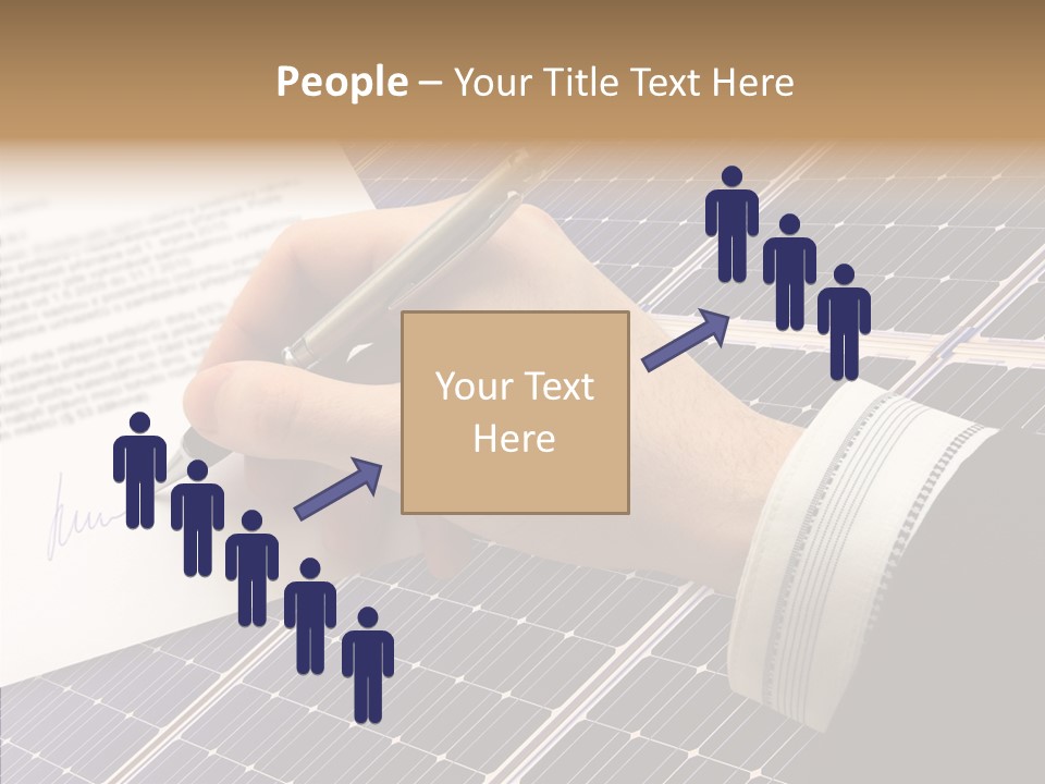 Cloudy Hand Mortgages PowerPoint Template