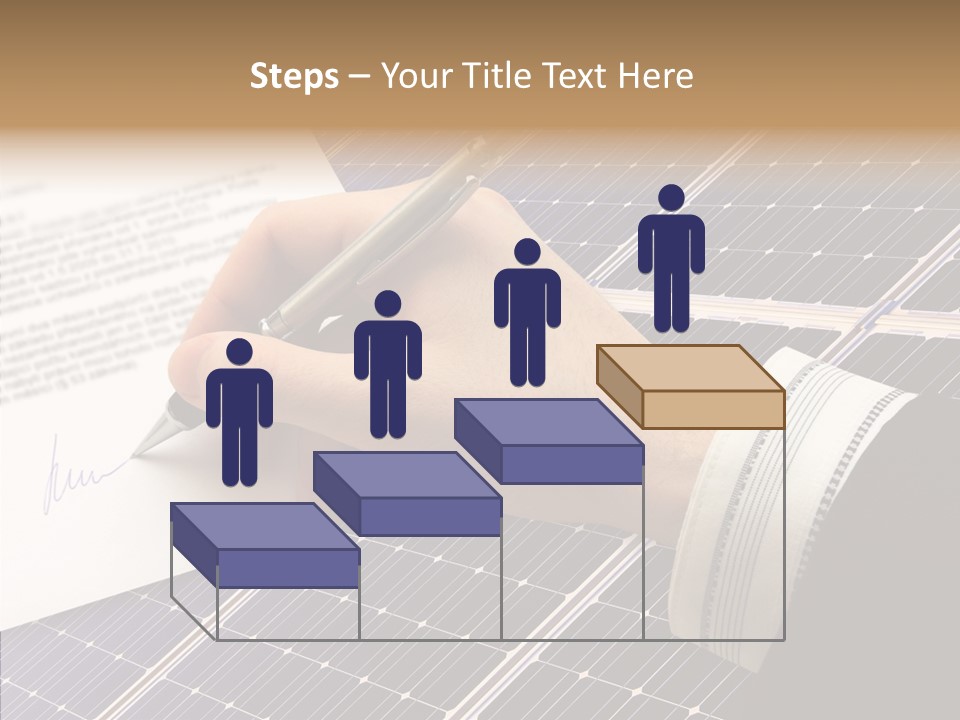 Cloudy Hand Mortgages PowerPoint Template