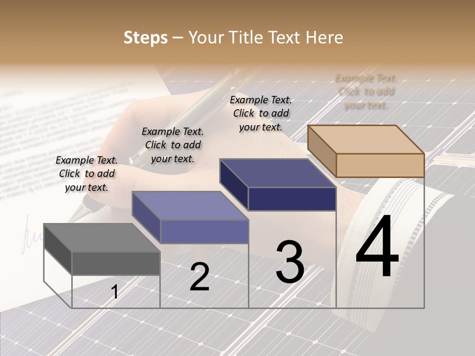 Cloudy Hand Mortgages PowerPoint Template