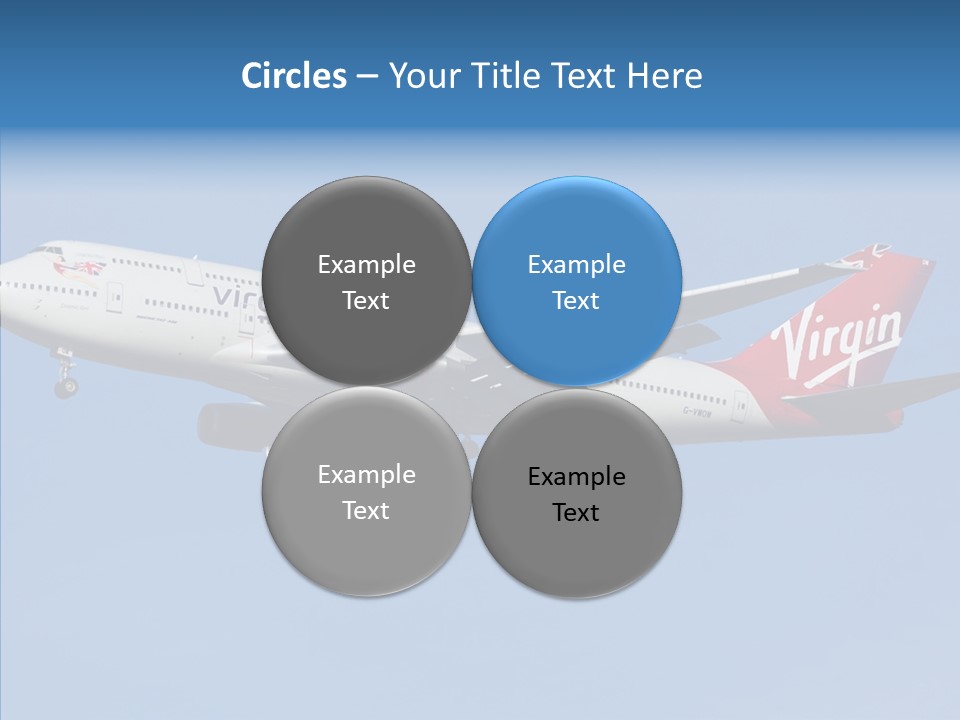 Airborne Boeing Technology PowerPoint Template