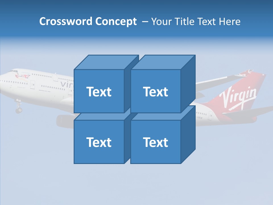 Airborne Boeing Technology PowerPoint Template