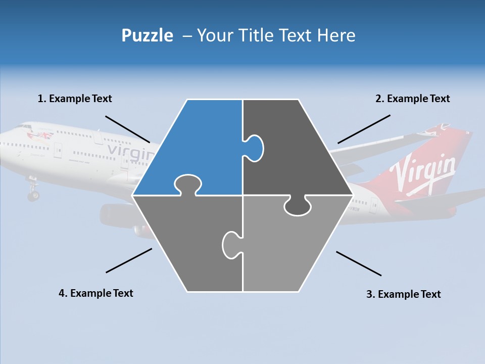 Airborne Boeing Technology PowerPoint Template