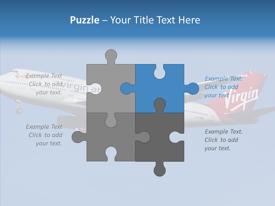 Airborne Boeing Technology PowerPoint Template