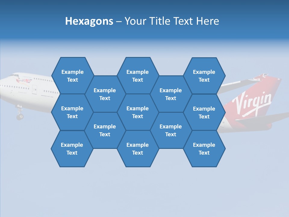 Airborne Boeing Technology PowerPoint Template