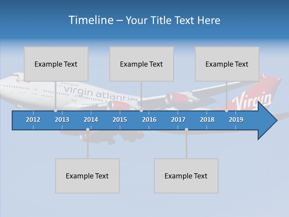 Airborne Boeing Technology PowerPoint Template
