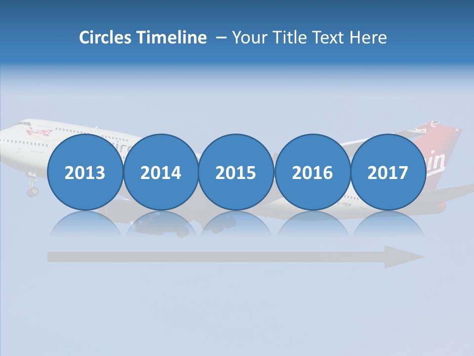 Airborne Boeing Technology PowerPoint Template