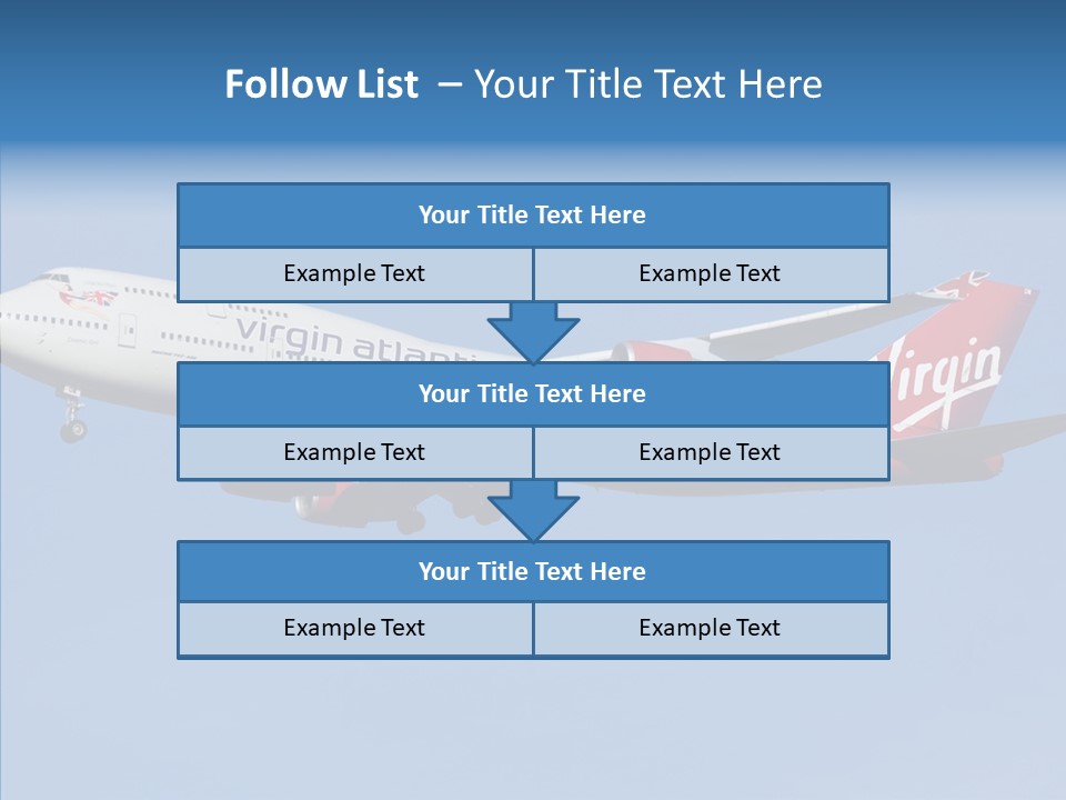 Airborne Boeing Technology PowerPoint Template