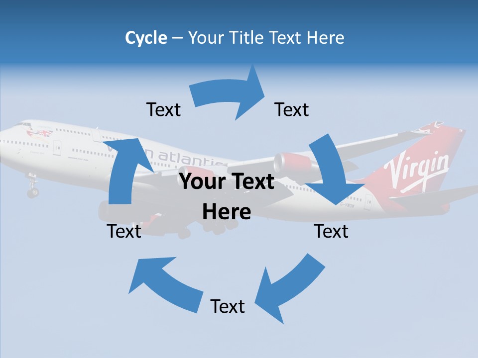 Airborne Boeing Technology PowerPoint Template