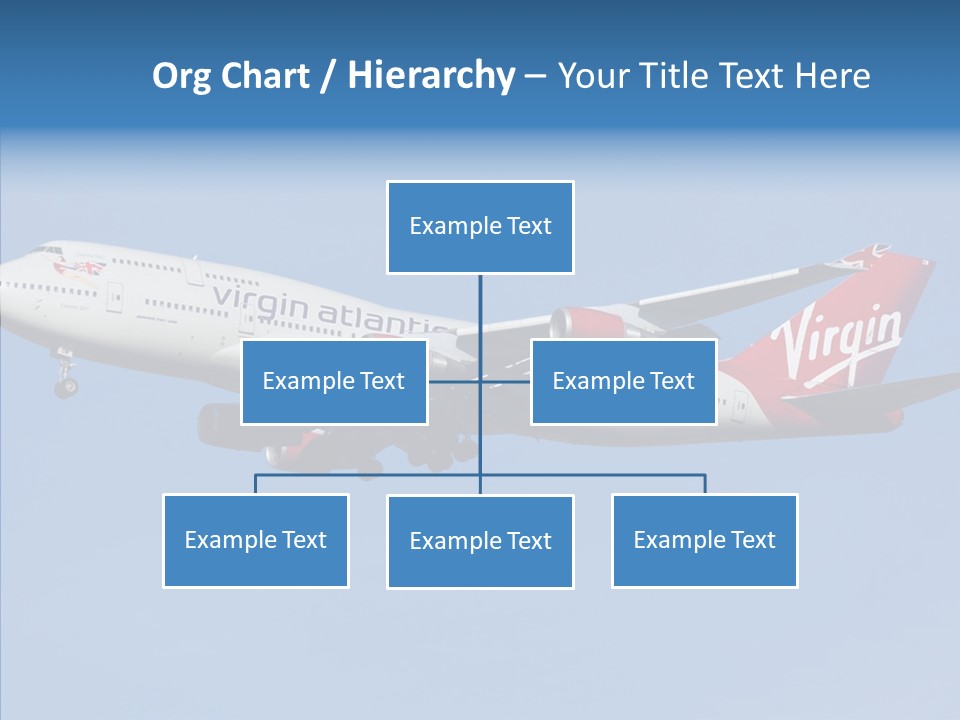 Airborne Boeing Technology PowerPoint Template