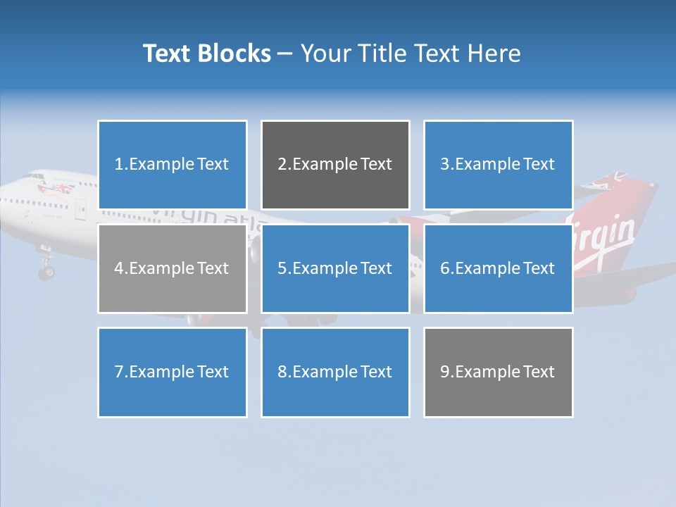 Airborne Boeing Technology PowerPoint Template