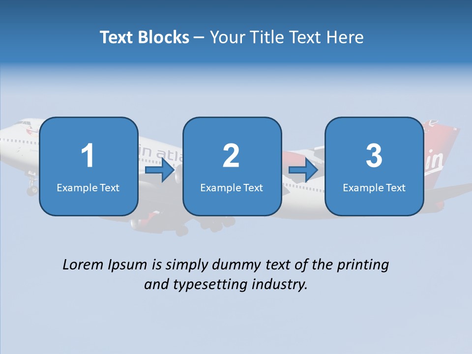 Airborne Boeing Technology PowerPoint Template
