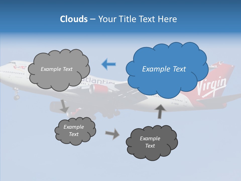 Airborne Boeing Technology PowerPoint Template